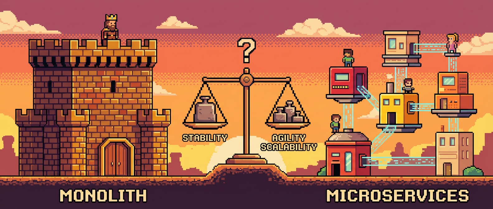 The Monolith vs Microservices Decision Tree: A Field Guide to Not Shooting Yourself in the Foot